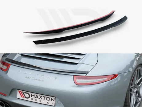 Trusted Brand Maxton Design Gloss Black Spoler Cap Porsche 911 Carrera 991 (2011-2016)