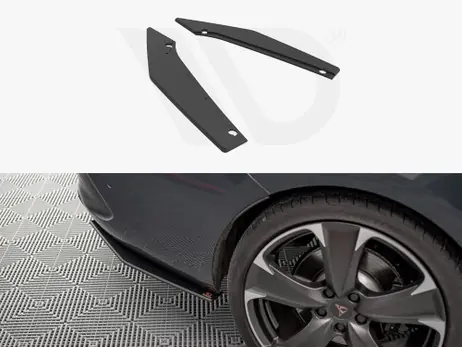 Worldwide Shipping Maxton Design Black Street Pro Rear Side Splitters Cupra Leon St (2020-)