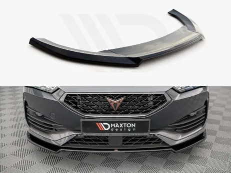 Maxton Design Gloss Black Front Splitter V.2 Cupra Leon (2020-) Direct From Factory
