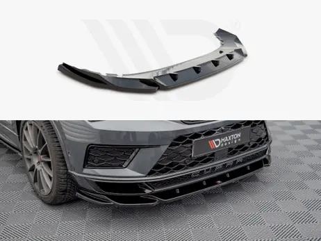Get Yours Maxton Design Gloss Black Front Splitter V2 Cupra Ateca (2018-2019)