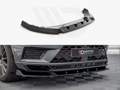 Next Day Delivery Maxton Design Gloss Black Front Splitter V1 Cupra Ateca (2018-2019)