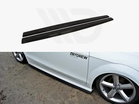 Price Drop Maxton Design Gloss Black Side Skirts Diffusers Audi TT Mk2 Rs