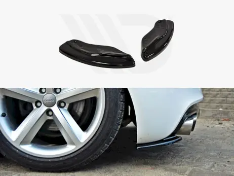 Maxton Design Gloss Black Rear Side Splitters Audi TT S-Line 8J (2008-13) Trending