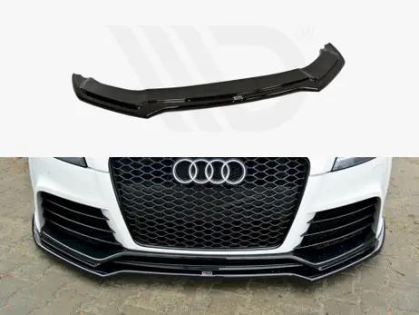 Maxton Design Gloss Black Front Splitter V.2 Audi TTRS 8J (2009-2014) Factory Price