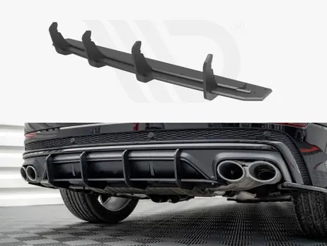 Maxton Design Black Street Pro Rear Diffuser Audi Sq8 Mk1 (2020-) Authentic