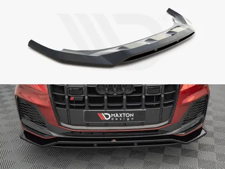 Free Shipping Maxton Design Gloss Black Front Splitter Audi Sq7 /Q7 S-Line Mk2 (4M) Facelift (2019-)