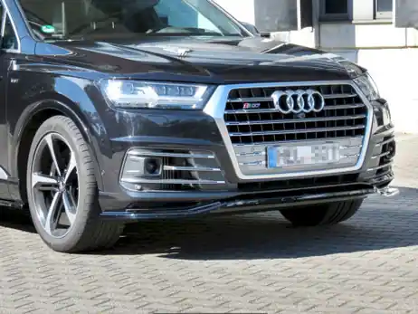 Secure Checkout Maxton Design Gloss Black Front Splitter Audi Sq7/ Q7 Sline Mk2 (2016-2020)