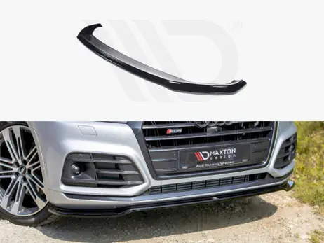 Flash Sale Maxton Design Gloss Black Front Splitter Audi Sq5/Q5 S-Line Mk2 (2017-Up)