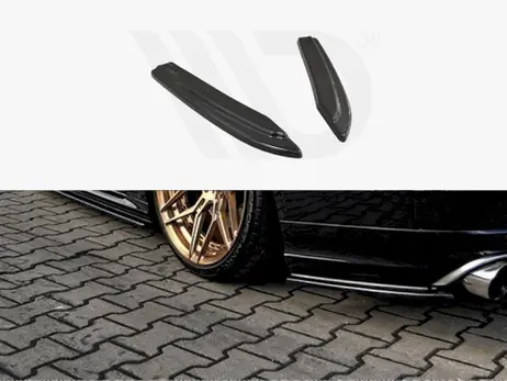 Secure Checkout Maxton Design Gloss Black Rear Side Splitters Audi S8 D4 Fl (2015-2017)