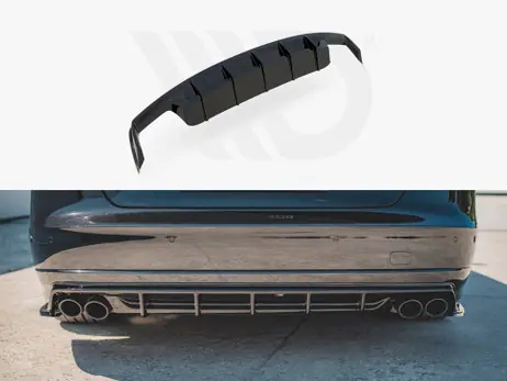 Mega Sale Maxton Design Gloss Black Rear Valance Audi S8 D4 Facelift (2015-2017)