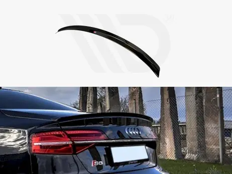 Maxton Design Gloss Black Spoiler Cap Audi S8 D4 Fl (2015-2017) Super Sale