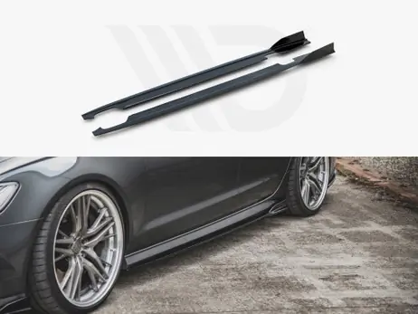 Mega Sale Maxton Design Side Skirts Diffusers Audi S6/ A6 S-Line C7 Facelift