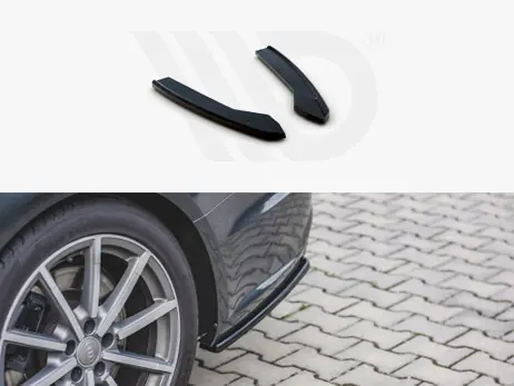 Best Seller Maxton Design Gloss Black Rear Side Diffusers Audi S6 Avant / A6 S-Line C7 Fl Avant (2014-2017)