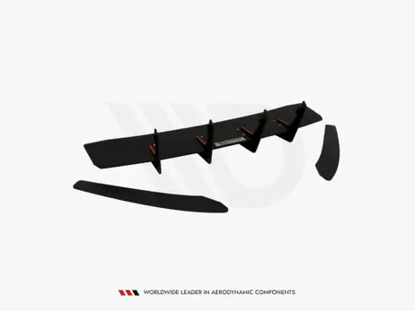 Maxton Design Audi S6 C7 Avant Facelift Rear Diffuser Rear Side Splitters (2015-2017) Modern