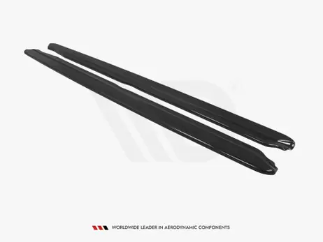 Free Returns Maxton Design Gloss Black Side Skirts Diffusers Audi S6 C5 (1999-2003)