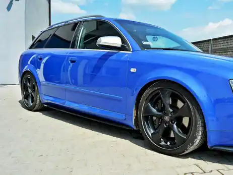 Maxton Design Gloss Black Side Skirts Diffusers Audi S4/ A4/ A4 S-Line B6/ B7 Top Rated