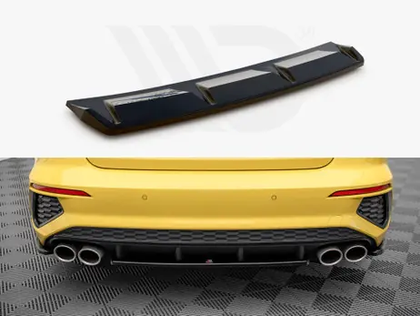 No Minimum Order Maxton Design Gloss Black Central Rear Splitter Audi S3 Sedan 8Y (2020-)