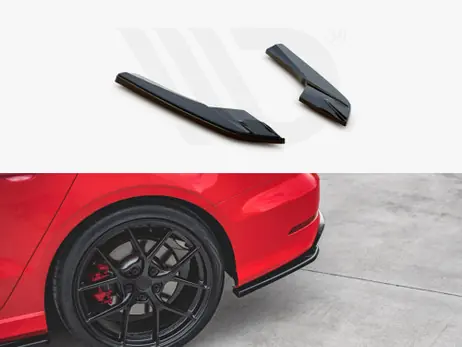 Direct From Factory Maxton Design Gloss Black Rear Side Splitters Audi S3 Sedan 8V (2013-2016)