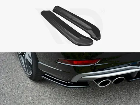Maxton Design Gloss Black Rear Side Splitters Audi S3 / A3 S-Line 8V Fl Sedan Price Drop
