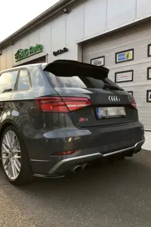 Maxton Design Gloss Black Rear Side Splitters Audi S3 8V Facelift Sportback (2017-2020) Cheap