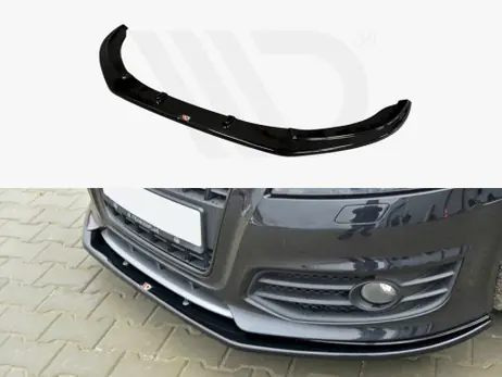 Maxton Design Gloss Black Front Splitter V.2 Audi S3 8P (Facelift Model) 2009-2013 Factory Price