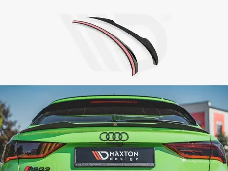 Maxton Design Gloss Black Spoiler Cap Audi RSQ3 (F3) / Q3 S-Line Sportback (2019-) Flash Sale