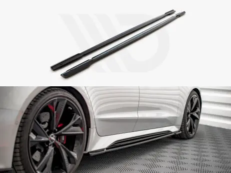 Special Discount Maxton Design Gloss Black Side Skirts Splitters V.1 Audi Rs6 C8 / Rs7 C8 (2019-)