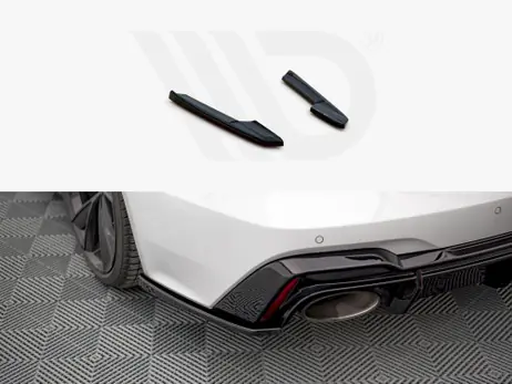 Maxton Design Gloss Black Rear Side Splitters V.2 Audi Rs6 C8 / Rs7 C8 (2019-) Free Returns