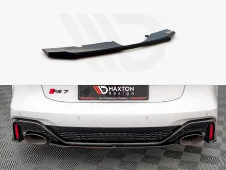 Secure Checkout Maxton Design Gloss Black Central Rear Splitter Audi Rs6 C8 / Rs7 C8 (2019-)