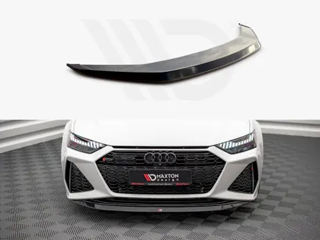 Maxton Design Gloss Black Front Splitter V3 Audi Rs6 C8 / Rs7 C8 (2019-) Mega Sale