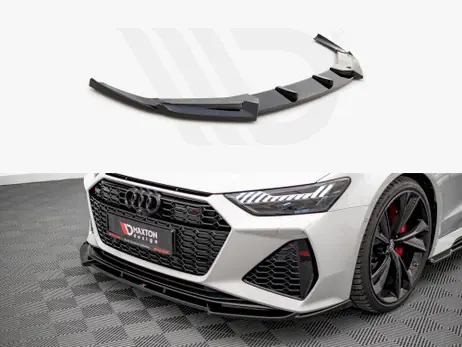 Hot Picks Maxton Design Gloss Black Front Splitter V1 Audi Rs6 C8 / Rs7 C8 (2019-)