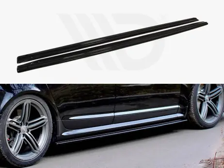 Maxton Design Gloss Black Side Skirts Diffusers Audi Rs6 C6 Hassle-Free Returns