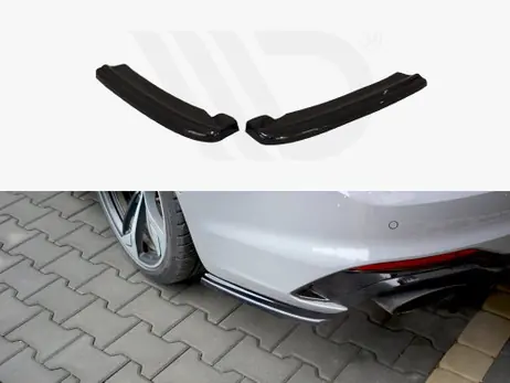 Free Shipping Maxton Design Gloss Black Rear Side Splitters Audi Rs5 F5 Coupe