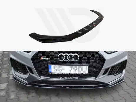Maxton Design Gloss Black Front Splitter V.1 Audi Rs5 F5 Coupe / Sportback (2017-Up) Same Day Shipping