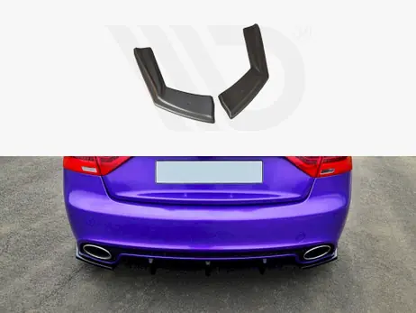 Modern Maxton Design Gloss Black Rear Side Splitters Audi Rs5 8T / 8T Fl
