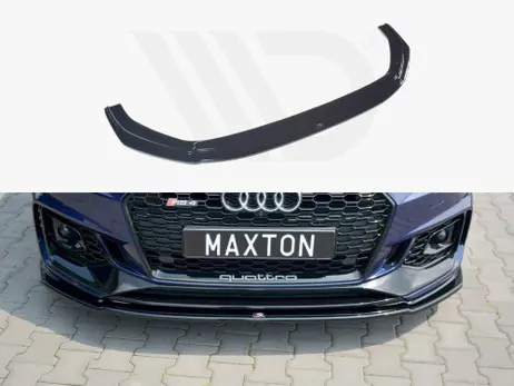 Markdown Maxton Design Gloss Black Front Splitter V.2 Audi Rs4 B9 (2017-2019)