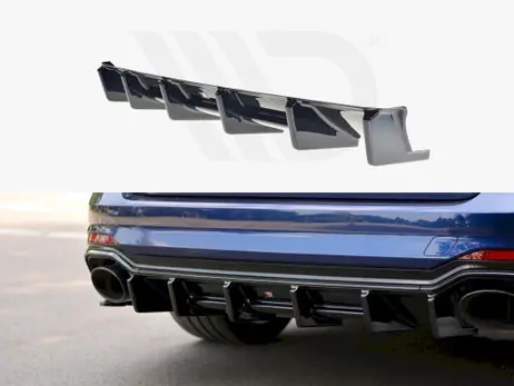 Trending Maxton Design Gloss Black Rear Valance Audi Rs4 B9 Avant (2017-2019)