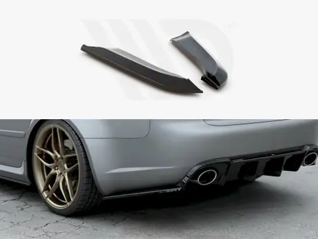 Maxton Design Gloss Black Rear Side Splitters V.2 Audi Rs4 Sedan B7 (2006-2008) While Supplies Last