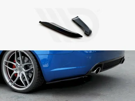 Maxton Design Gloss Black Rear Side Splitters V1 Audi Rs4 B7 (2006-2008) Popular