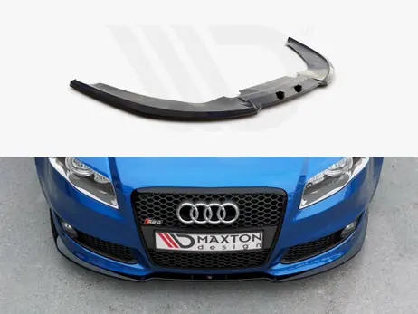 Buy Direct Maxton Design Gloss Black Front Splitter V2Audi Rs4 B7 (2006-2008)
