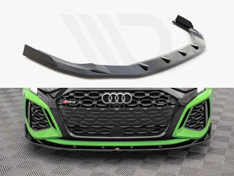 Latest Maxton Design Gloss Black Front Splitter V.2 Audi RS3 8Y (2020-)