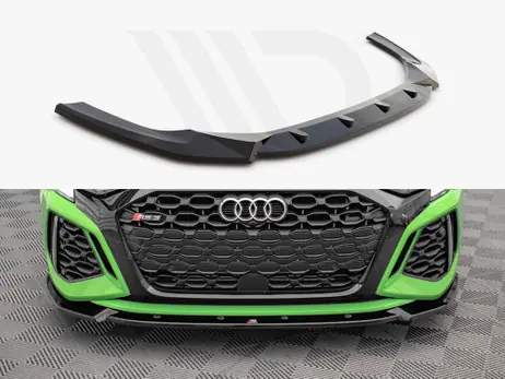 Maxton Design Gloss Black Front Splitter V.1 Audi RS3 8Y (2020-) Last Chance