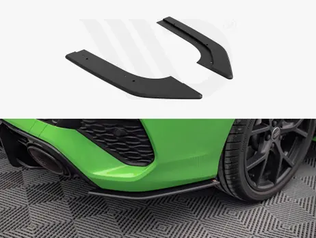 Free Shipping Maxton Design Black Street Pro Rear Side Splitters Audi RS3 Sedan 8Y (2020-)