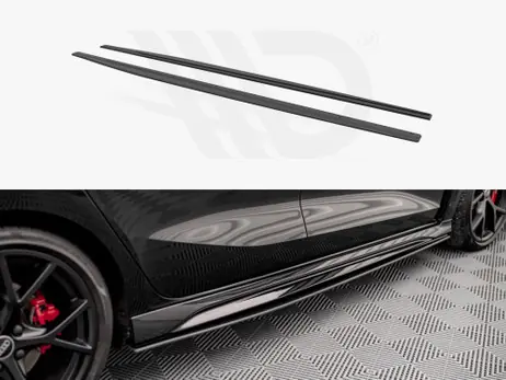 Maxton Design Black Street Pro Side Skirts Diffusers Audi RS3 Sportback 8Y (2020-) Limited Time