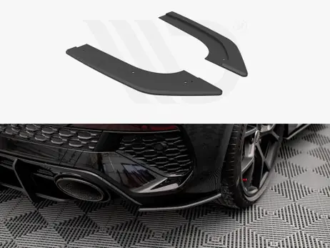 Modern Maxton Design Black Street Pro Rear Side Splitters Audi RS3 Sportback 8Y (2020-)