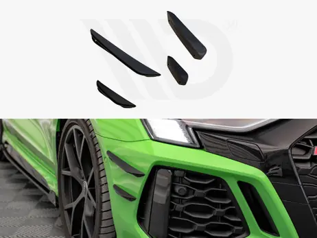 Maxton Design Front Bumper Wings (Canards) Audi RS3 8Y (2020-) Handmade