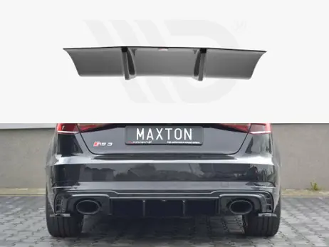 Maxton Design Gloss Black Rear Valance Audi RS3 8V Fl Sportback (2017-20) While Supplies Last