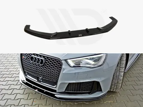 Editor’s Pick Maxton Design Gloss Black Front Splitter V.2 Audi RS3 8Va Sportback Pre-Facelift (2015-2016)