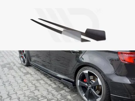 Warranty Included Maxton Design Racing Side Skirts Diffusers V.2 Audi RS3 8V Facelift Sportback (2017-20)