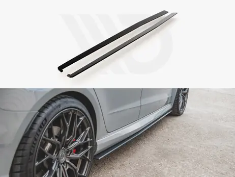 Handmade Maxton Design Black Maxton Racing Side Skirt Splitters Audi RS3 8V Sportback (2015-2016)